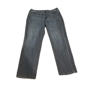 Bandolino Women's Jeans Size 16‎ Missy Straight Leg Dark Wash Stretch Denim